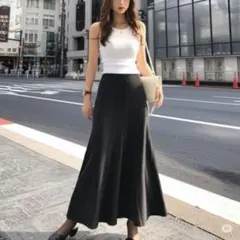 【セール品】 UNIONTOP ブラック L レアロングスカート