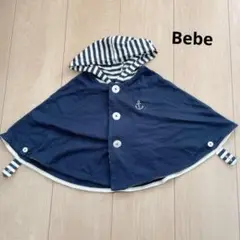 bebe ポンチョ　綿100% ベビーマント