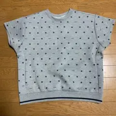Kolwin ★半袖トレーナー　グレー星柄 2XL