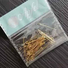 サージカルステンレス　9ピン　ゴールドカラー