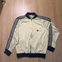 激レア 80s adidas ATPトラックジャケット ジャージ クリーム 紺