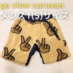 短パン ピース柄 メンズSサイズ キャンプ アウトドア【ゴースローキャラバン】