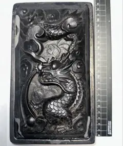 【古風】硯　竜　龍　彫刻　ダルマ型　木箱 倶利伽羅不動尊像 高さ103cm 楠製 龍剣 竜剣 木彫り 仏像 : 仏像