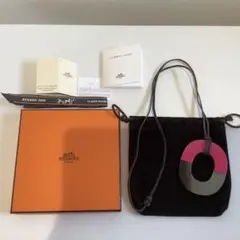【美品】エルメスHERMES/イムス ネックレス/バッファローホーン