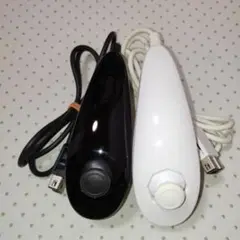 wii ヌンチャク　黒白　　2個セット