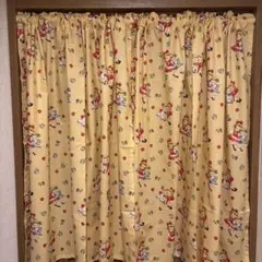カフェカーテン（ロング）マーガレット＆ソフィ　ハンドメイド　2枚1組