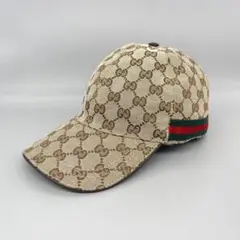 GUCCI グッチ シェリーライン GG キャンバス キャップ L