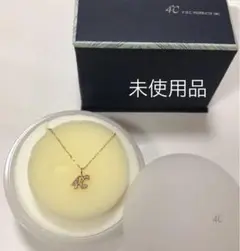 4℃ ロゴネックレス ピンクゴールド K10