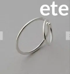 ete bijoux リグロウ ダブルライン イヤーカフ シルバー