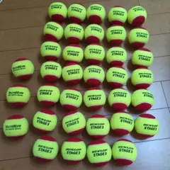DUNLOP「STAGE 3 RED レッド」キッズ用　 34個
