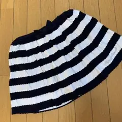 Mezzopiano ネイビーとホワイト スカッツ　M