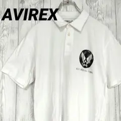 AVIREX アヴィレックス ポロシャツ ミリタリー 激シブ 白 ホワイト M