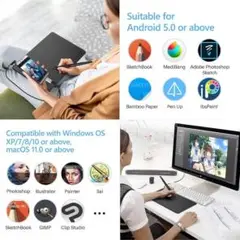 人気♡ ペンタブ ペンタブレット 板タブ T906 10x6インチ 筆 初心者