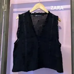 ZARA フリルベスト
