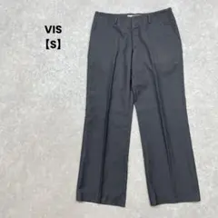 a2435＊VIS スラックス　ダークグレー【S】センタープレス　オフィス