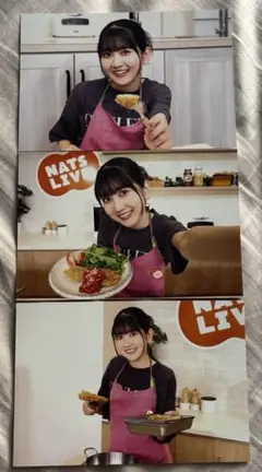 薮島朱音 レシピカード NATSLIVE アラビアータサーモンフライ