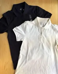 半袖ポロシャツ 黒 白 2色セット M UNIQLO ユニクロ 新品未使用品