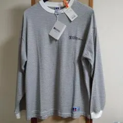 RUSSELL ATHLETIC ボ―ダ―　ロングスリーブTシャツ ホワイト　M
