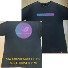 new balance Used Tシャツ Lサイズ 身幅54 身丈73