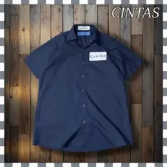 CINTAS シンタス 企業刺繍ワッペン 半袖ワークシャツM