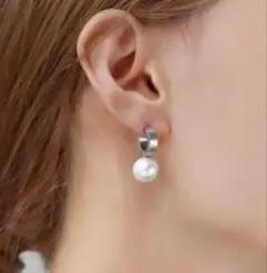 アネモネ　ピアス　チタン