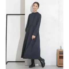NANO universe 前後2wayウエストギャザーワンピース