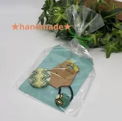 ★ハンドメイド★ スウェーデン刺繍 くるみボタン ヘアゴム02