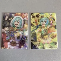 ミント クリアカード2枚セット