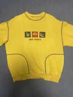 BOB SPORTS イエロー スウェットシャツ