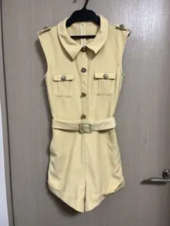 イエローノースリーブオールインワン