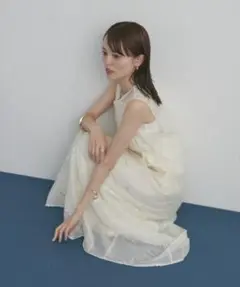 ワンピース 「森川企画」シアービジューワンピース　サイズ2