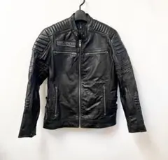 FORTIME ブラック レザージャケット 2XL Used品 送料込み FORTIME ブラック レザージャケット 2XL Used品 送料込み