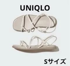 【UNIQLO】コンフィールタッチナローバックストラップサンダル