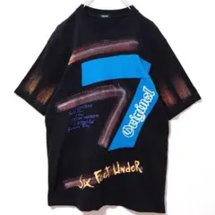 【VEX】　半袖　Tシャツ　黒　ブラック　メンズ　2XL　古着　ビッグプリント
