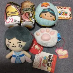 ぐでたま・ディズニー・チャンリオキャラクターグッズ5点まとめ売り