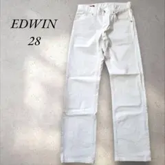 EDWIN ホワイトデニム 28