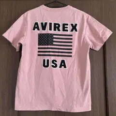 AVIREX ピンク Tシャツ USA