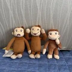 おさるのジョージ　ぬいぐるみセット　タグ付き 出品31日迄