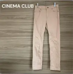 CINEMA CLUB 【M】ピンク スリムフィットパンツ　カジュアル 綿混