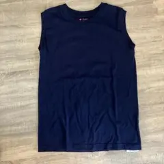 Hanes ネイビー ノースリーブ トップス