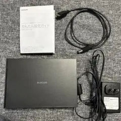 外付ハードディスク ELECOM ELDETV010UBK 付属品全てあり