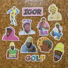 タイラーザクリエイター GOLFWANG ステッカー