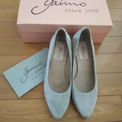 Gaimo スエード ウェッジソールパンプス
