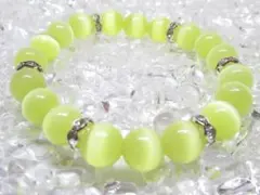 〇【イエローキャッツアイ】 天然石ブレスレットパワーストーン