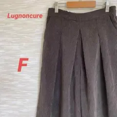 ルノンキュール ワイドパンツ【F】ウエストゴム タック ゆったり 0186