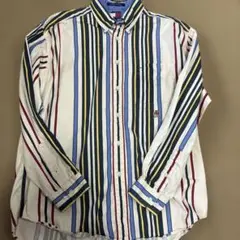 TOMMY HILFIGER ストライプ長袖シャツ L トミーヒルフィガー