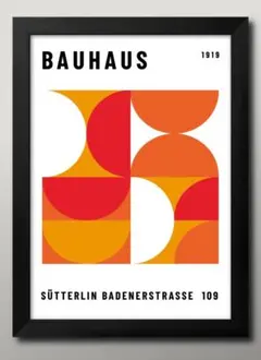 16031■ポスター アート 絵画『バウハウス　BAUHAUS』A3 マット紙