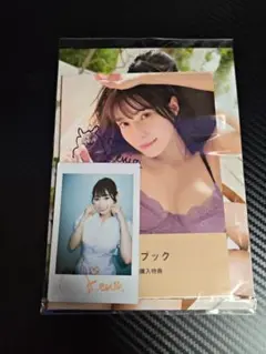 楠エリサ　購入特典　2L,L生写真 直筆サイン入りチェキ,フォトブック