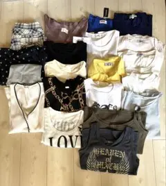 夏服レディーストップス　パンツまとめ売り20点