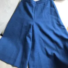 Rene ルネ TISSUE ガウチョパンツ 青 34
